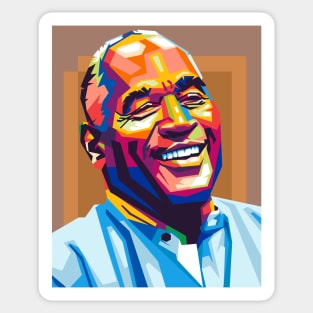 oj simpson Sticker